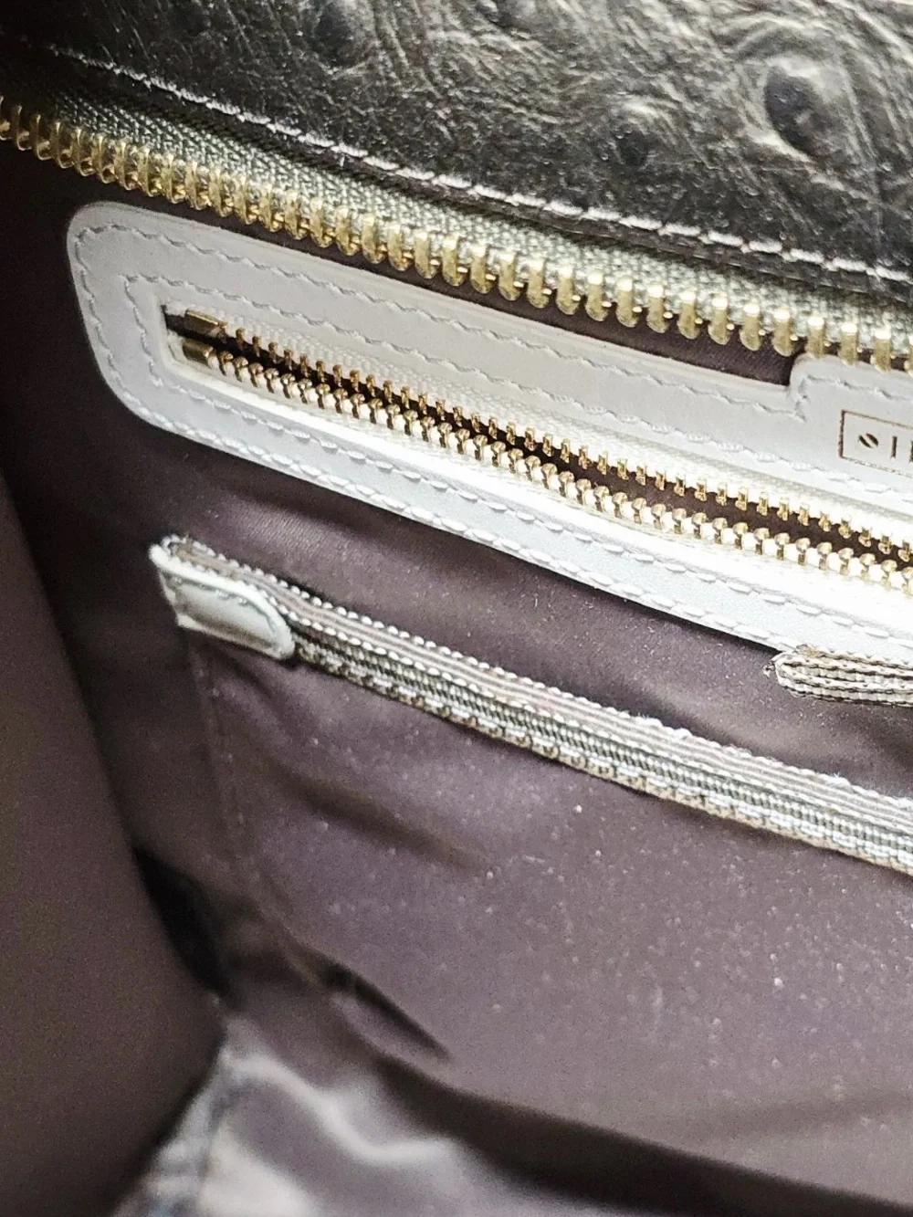 Henri Bendel ostrich Rivington Convertible Tote - Picture 8 of 12